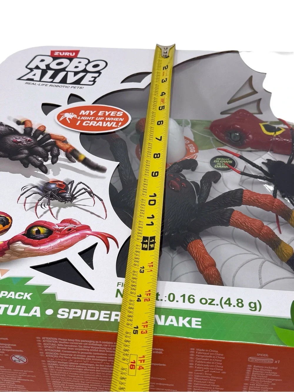 Zuru Robo Alive Creepy Crawly Pack interactive Giant Tarantula & Black Widow New